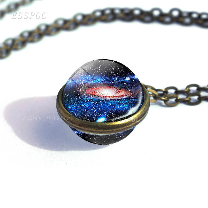 Galaxy Nebula Glass Ball Necklace Stars Outer Space Double Side Pendant Universe Glass Cabochon Art Jewelry Women Men Gift
Galaxy Nebula Glass Ball Necklace Stars Outer Space Double Side Pendant Universe Glass Cabochon Art Jewelry Women Men Gift