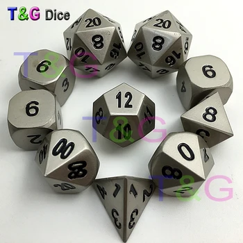 10pcs/set Zinc Alloy Dice Pearl nickel plating d4 3xd6 d8 d10 d12 2xd20 with Iron Box for Board Game Birthday Party Toy Gift
10pcs/set Zinc Alloy Dice Pearl nickel plating d4 3xd6 d8 d10 d12 2xd20 with Iron Box for Board Game Birthday Party Toy Gift