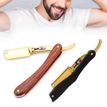Straight Wooden Handle Men Manual Classic Barber Shaver Foldable Hair Beard Shaving Knife Shaving Brush
Straight Wooden Handle Men Manual Classic Barber Shaver Foldable Hair Beard Shaving Knife Shaving Brush