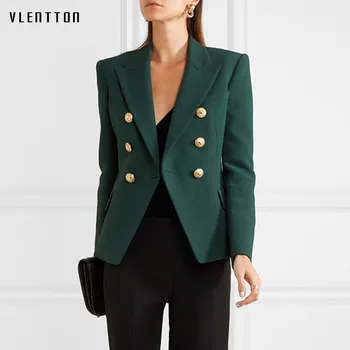Newest Fashion jacket woman spring autumn 2019 office women Blazer Metal Buttons Double Breasted jacket ladies blazer Outer
Newest Fashion jacket woman spring autumn 2019 office women Blazer Metal Buttons Double Breasted jacket ladies blazer Outer