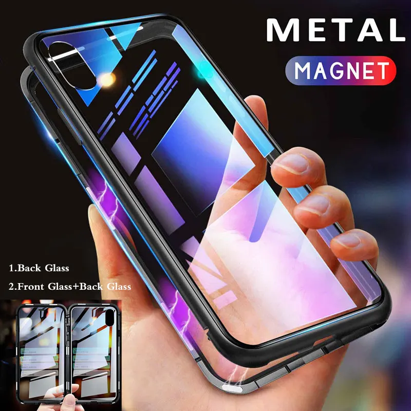 2019 Metal Magnetic Case for iPhone XR XS MAX X 8 Plus 7 +Tempered Glass Back Magnet Cases Cover for iPhone 7 6 6S Plus Case
2019 Metal Magnetic Case for iPhone XR XS MAX X 8 Plus 7 +Tempered Glass Back Magnet Cases Cover for iPhone 7 6 6S Plus Case