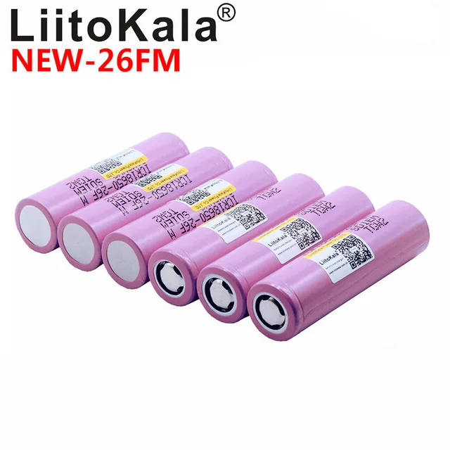 

Liitokala ICR18650 - 26fm new 100% original 18650 2600 MAH lithium ion battery 3.7 V 18650 2500