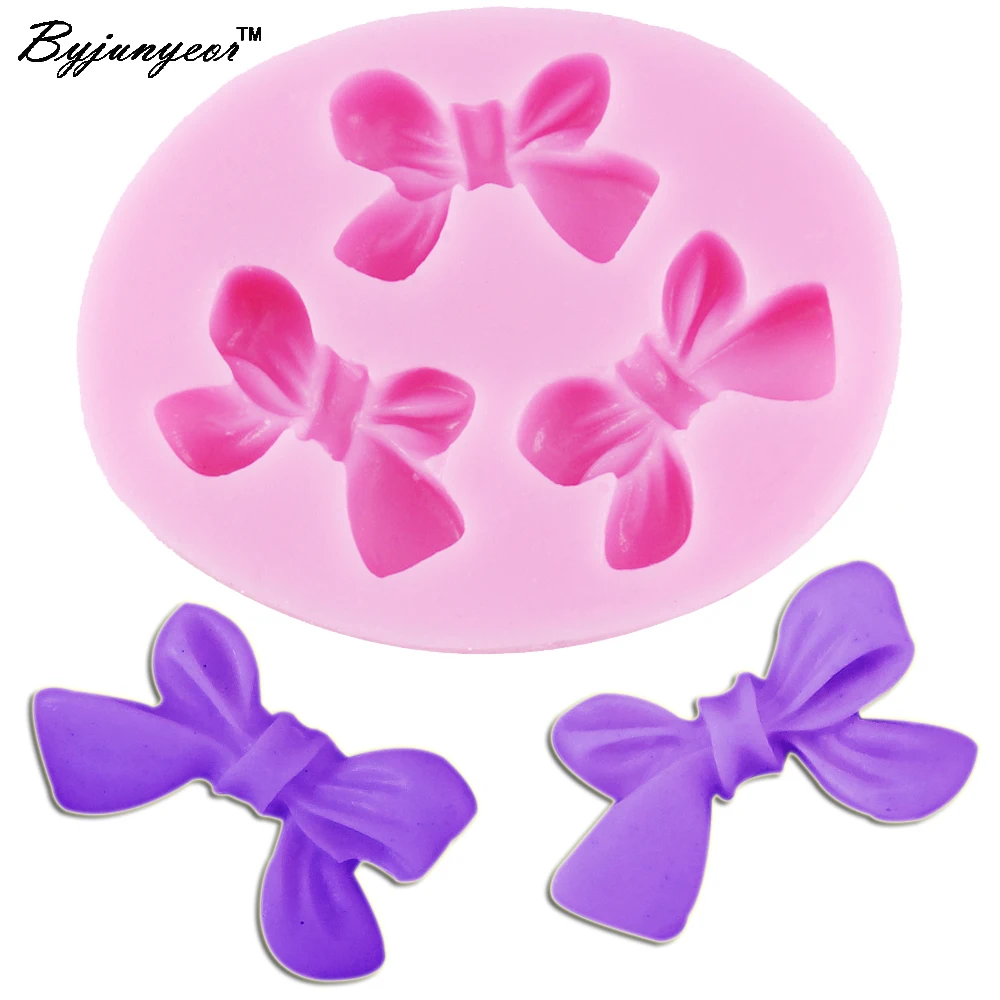 Byjunyeor F1046 Bow Silicone Mold Fondant Cupcake Topper Cake Polymer Clay Candy Wax Candles Cookie Icing Molds
Byjunyeor F1046 Bow Silicone Mold Fondant Cupcake Topper Cake Polymer Clay Candy Wax Candles Cookie Icing Molds
