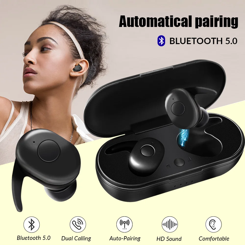 Bluetooth 5.0 Earphones TWS Wireless Headphones Gaming Earphone Handsfree Headphone Sports Earbuds Gamer Headset Phone with MIC
Bluetooth 5.0 Earphones TWS Wireless Headphones Gaming Earphone Handsfree Headphone Sports Earbuds Gamer Headset Phone with MIC