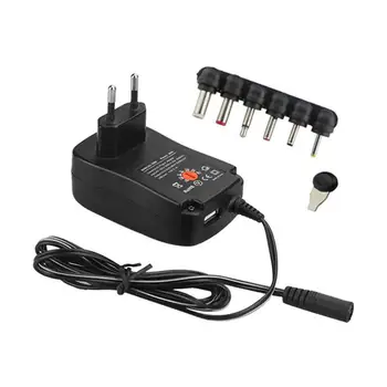 Kuulee 30W 3V-12V Universal Charger AC/DC Adapter Switching Power Supply LED Driver Lighting Transformer with 6 Plug
Kuulee 30W 3V-12V Universal Charger AC/DC Adapter Switching Power Supply LED Driver Lighting Transformer with 6 Plug