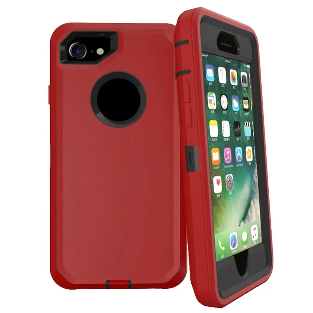 Shockproof Armor Silicone Case for iPhone Protector Defender Shockproof Case for iPhone 7/8 7/8 Plus
Shockproof Armor Silicone Case for iPhone Protector Defender Shockproof Case for iPhone 7/8 7/8 Plus