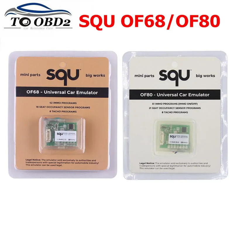 SQU OF80/OF68 Immo Programs Universal Car Emulator For Tacho Programs For Seat Occupancy Sensor Programs OBD Diagnostic Tool
SQU OF80/OF68 Immo Programs Universal Car Emulator For Tacho Programs For Seat Occupancy Sensor Programs OBD Diagnostic Tool