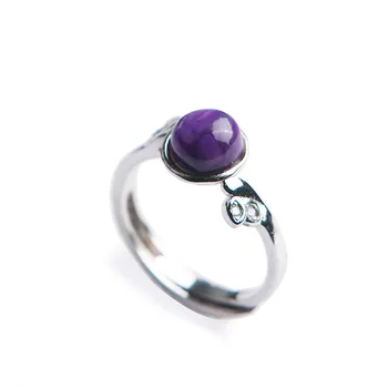 South Africa Genuine Natural sugilite Purple Stone Bead Fashion Sliver Women Wedding Ring AAAAA 7*7mm
South Africa Genuine Natural sugilite Purple Stone Bead Fashion Sliver Women Wedding Ring AAAAA 7*7mm