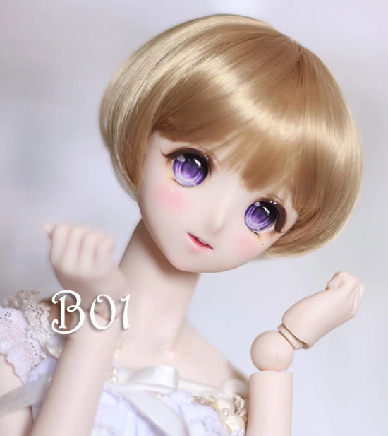 Парики для куклы BJD золотые высокотемпературные короткие парики 1/3 1/4 DD SD | Игрушки