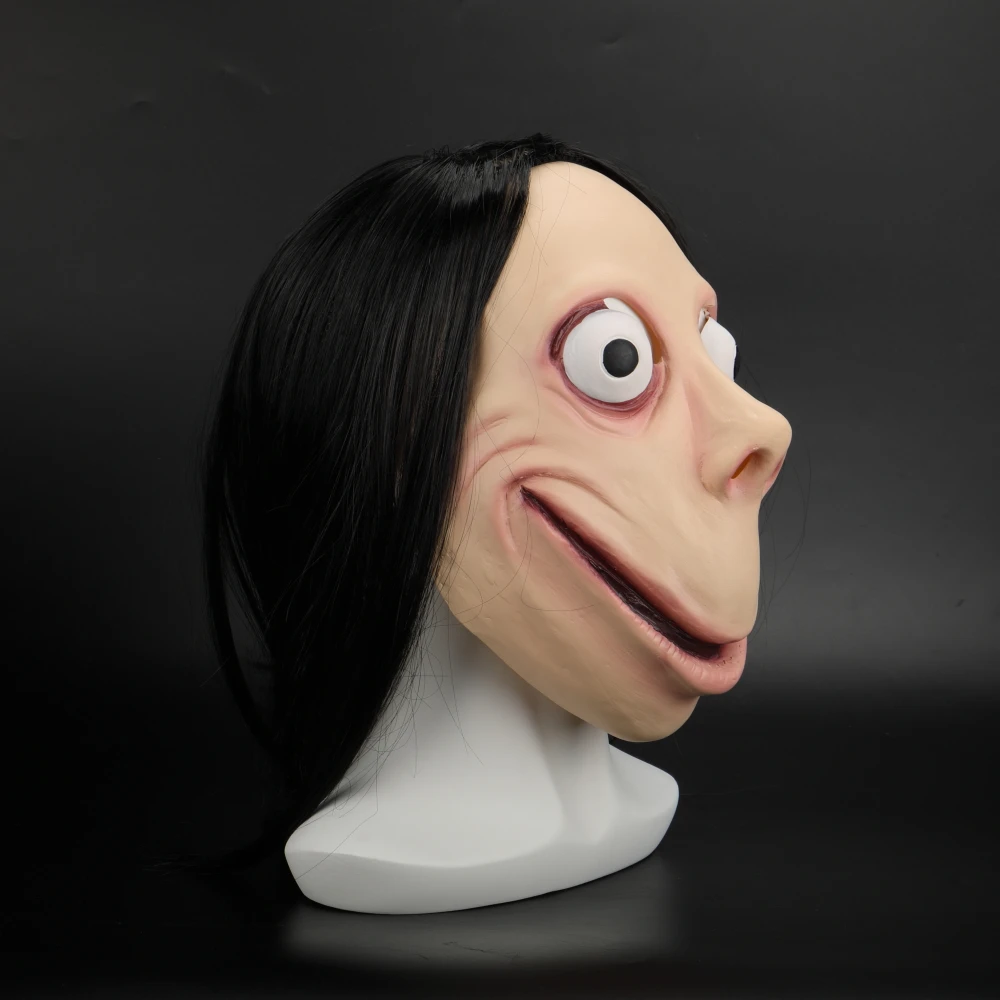 2019 New Hacking Challenge Whale Game Mask Hot Momo Mask Scary Latex Momo Mask Halloween Party Cosplay Ues (4)
