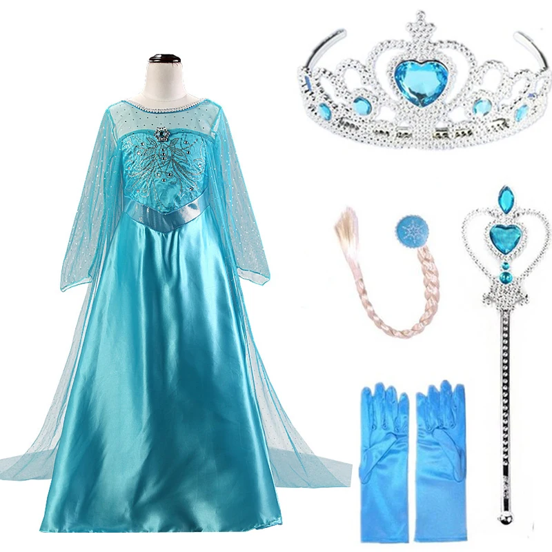 2020 Elsa Dresses For Girls Princess Anna Elsa Costumes Party Cosplay Elza Vestidos Hair Accessory Set Children Girls Clothing
2020 Elsa Dresses For Girls Princess Anna Elsa Costumes Party Cosplay Elza Vestidos Hair Accessory Set Children Girls Clothing