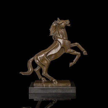 39 CM Western Art Deco Bronze Steed Horse Equine Sitting Room Abstract Sculpture
39 CM Western Art Deco Bronze Steed Horse Equine Sitting Room Abstract Sculpture