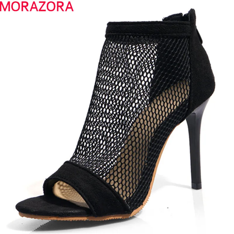 MORAZORA 2019 new fashion style summer high heels women sandals hollow out sexy air mesh party prom shoes female big size 48
MORAZORA 2019 new fashion style summer high heels women sandals hollow out sexy air mesh party prom shoes female big size 48