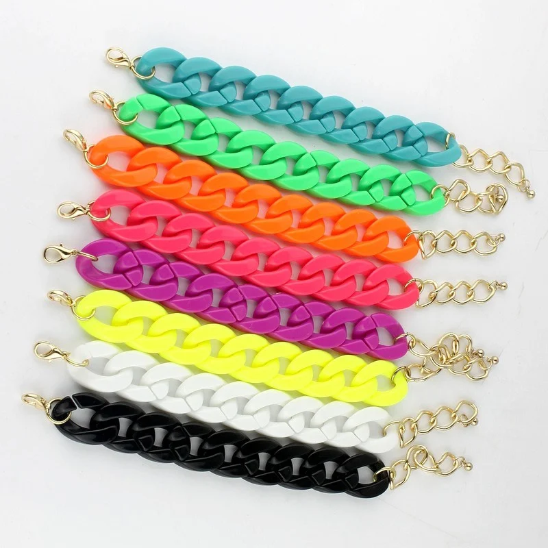FishSheep 2018 Statement Acrylic Chain Charm Bracelet For Men Women Cuff Pulseras Bracelets & Bangles Fashion Jewelry Gifts
FishSheep 2018 Statement Acrylic Chain Charm Bracelet For Men Women Cuff Pulseras Bracelets & Bangles Fashion Jewelry Gifts