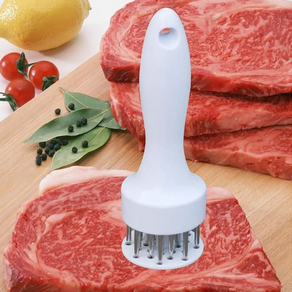 Meat Tenderizer with Stainless Steel Prongs for Meat & Poultry - Chef Kitchen Tool Marinating Food Prep Utensil Pounder (00345)
Meat Tenderizer with Stainless Steel Prongs for Meat & Poultry - Chef Kitchen Tool Marinating Food Prep Utensil Pounder (00345)