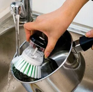 Automatic Pot Brush Creative Washing Liquid Storage Cup Kitchen Boiler Plastic Cleaning Brushes For Pot Dishes Bowl Tableware
Automatic Pot Brush Creative Washing Liquid Storage Cup Kitchen Boiler Plastic Cleaning Brushes For Pot Dishes Bowl Tableware
