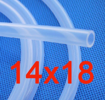 14x18mm Food Grade Medical Use FDA Spiral Silicone Rubber Air Tube Hoses Pipe