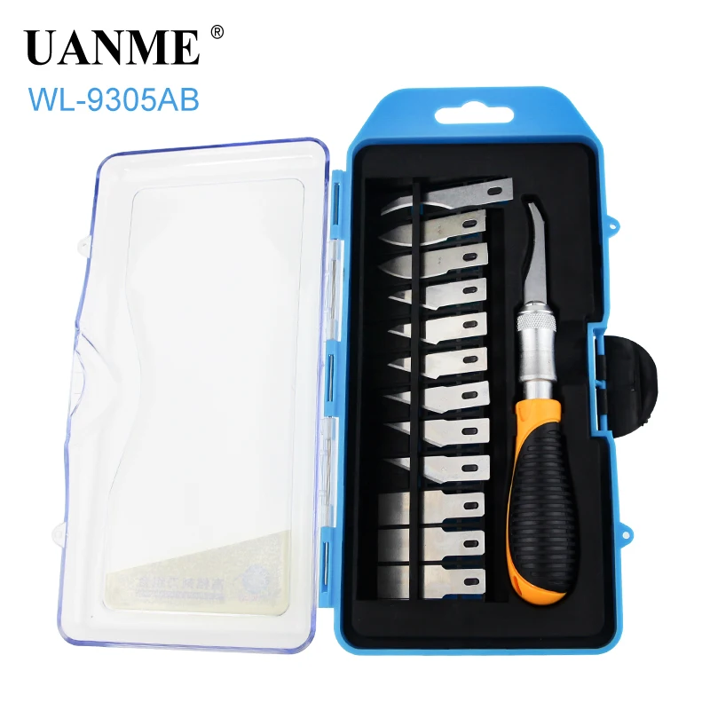 UANME WL-9305AB Gravers Wood Carving knife Hobby DIY Engraving cutting Sculpture Knife
UANME WL-9305AB Gravers Wood Carving knife Hobby DIY Engraving cutting Sculpture Knife