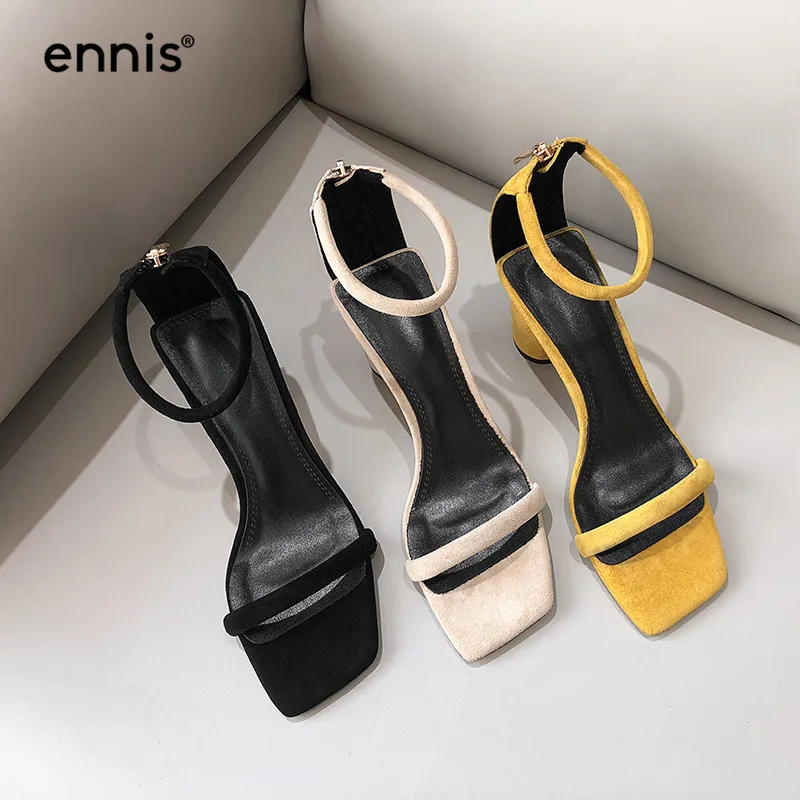 ENNIS 2019 Women Fashion Sandals Open Shoes Summer High Heel Sandals Gladiator Suede Sandals Yellow Black Apricot Shoes New S927
ENNIS 2019 Women Fashion Sandals Open Shoes Summer High Heel Sandals Gladiator Suede Sandals Yellow Black Apricot Shoes New S927