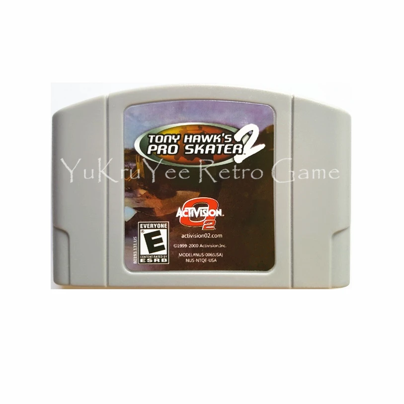 

Tony Hawk's Pro Skater 2 Video Game Accessories Memory Cartridge Card for 64 Bit Console US NTSC Version N067