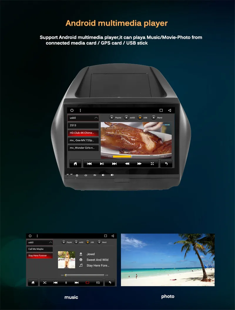 portable radio For Hyundai IX35 2010