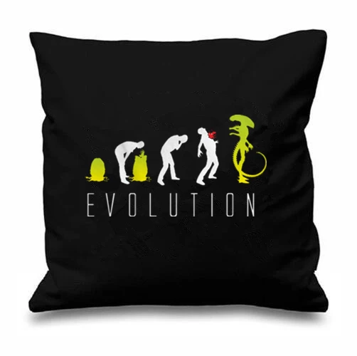 Geek Evolution of Alien Cushion Cover Funny Alien Evolution Throw Pillow Case Novelty Black Science Fiction Sofa Decor Gifts 18"
Geek Evolution of Alien Cushion Cover Funny Alien Evolution Throw Pillow Case Novelty Black Science Fiction Sofa Decor Gifts 18"