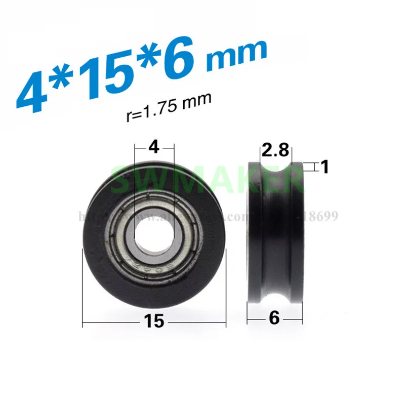 1pcs 4*15*6cm Small pulley groove U-shaped groove wheel 604zz wrapped bearing pulley nylon/pom polyformaldehyde
1pcs 4*15*6cm Small pulley groove U-shaped groove wheel 604zz wrapped bearing pulley nylon/pom polyformaldehyde