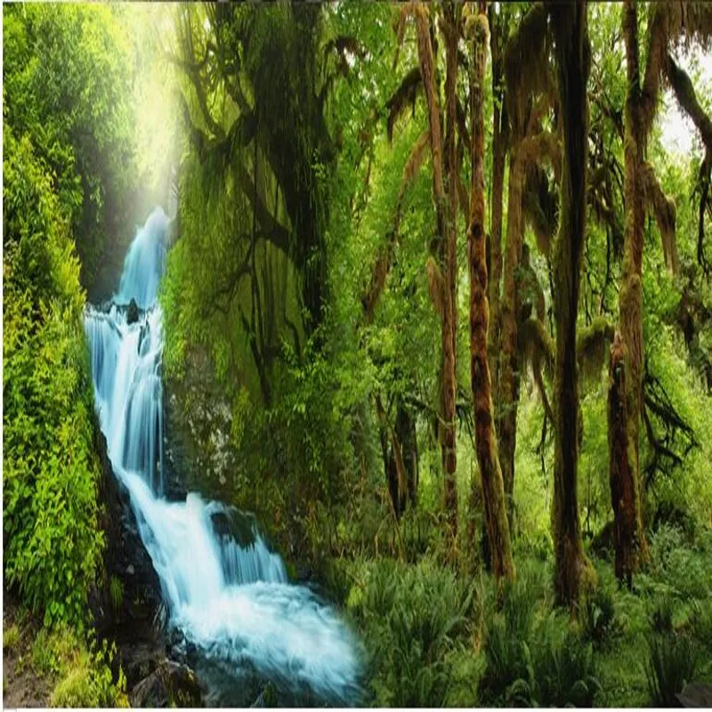 beibehang Custom wallpapers non - woven high - definition rain forest of the stream series of environmental background wallpaper
beibehang Custom wallpapers non - woven high - definition rain forest of the stream series of environmental background wallpaper