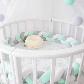 200cm Length Baby Bed Bumper Multi Color Weaving Plush Baby Crib Protector for Newborns Baby Room Decoration Baby Bed Pillow
200cm Length Baby Bed Bumper Multi Color Weaving Plush Baby Crib Protector for Newborns Baby Room Decoration Baby Bed Pillow