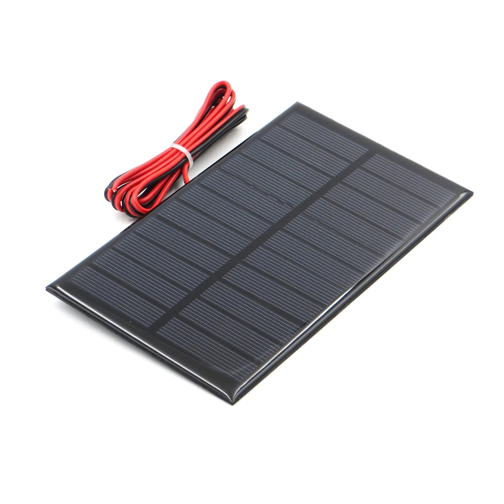 5.5V Solar Panel with 30/100/200cm wire Mini Solar System DIY For Battery Cell Phone Charger 0.44W 0.55W 0.6W 0.88W 1W 1.6W toy
5.5V Solar Panel with 30/100/200cm wire Mini Solar System DIY For Battery Cell Phone Charger 0.44W 0.55W 0.6W 0.88W 1W 1.6W toy