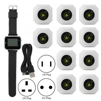 Wireless Caregiver Pager Set Hotel Paging System Smart Call Button 1 Wristwatch 10 Buttons
Wireless Caregiver Pager Set Hotel Paging System Smart Call Button 1 Wristwatch 10 Buttons