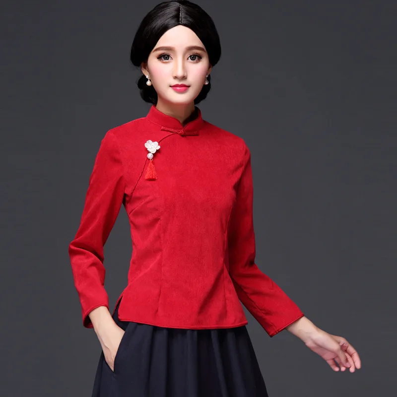 Traditional Chinese Woman Blouses 2019 Autumn Cheongsam Qipao Chinese Style Clothing Women Simple Ladies Chinese Tops FF1650 L
Traditional Chinese Woman Blouses 2019 Autumn Cheongsam Qipao Chinese Style Clothing Women Simple Ladies Chinese Tops FF1650 L
