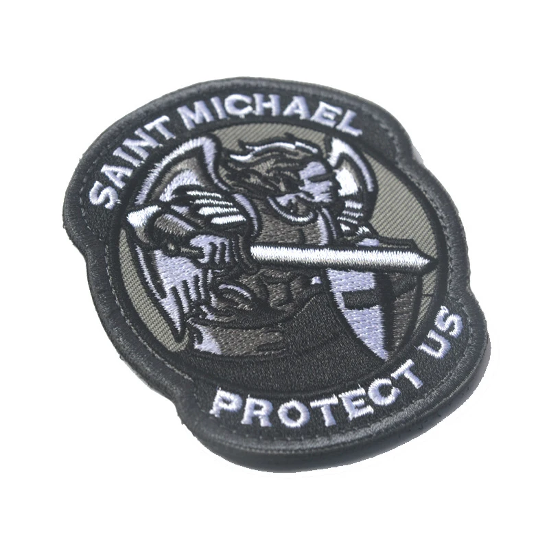 Военная нашивка Saint Michael Protect US USA армейская нарукавная повязка значки вышитые