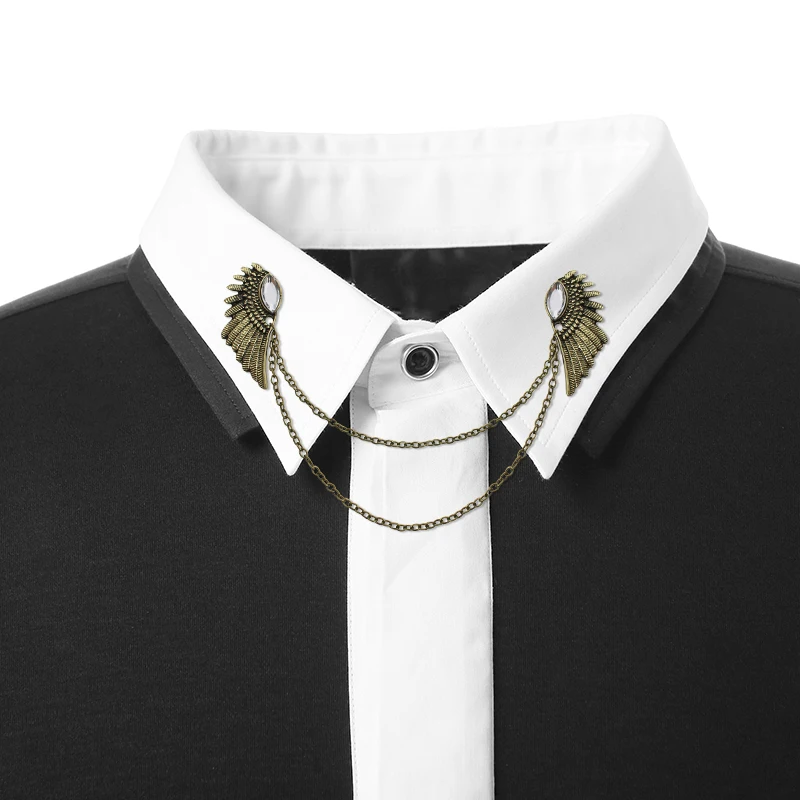 Retro Crystal Angel Wings Brooch Vintage Collar Pin Double Layering Chain Brooches Pins For Women Men Unisex Gold Silver Jewelry
Retro Crystal Angel Wings Brooch Vintage Collar Pin Double Layering Chain Brooches Pins For Women Men Unisex Gold Silver Jewelry