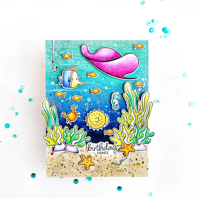 Naifumodo Sea World Background Metal Cutting Dies and Clear Stamps Scrapbooking for Crafts New 2019 card making dies frame dies
Naifumodo Sea World Background Metal Cutting Dies and Clear Stamps Scrapbooking for Crafts New 2019 card making dies frame dies
