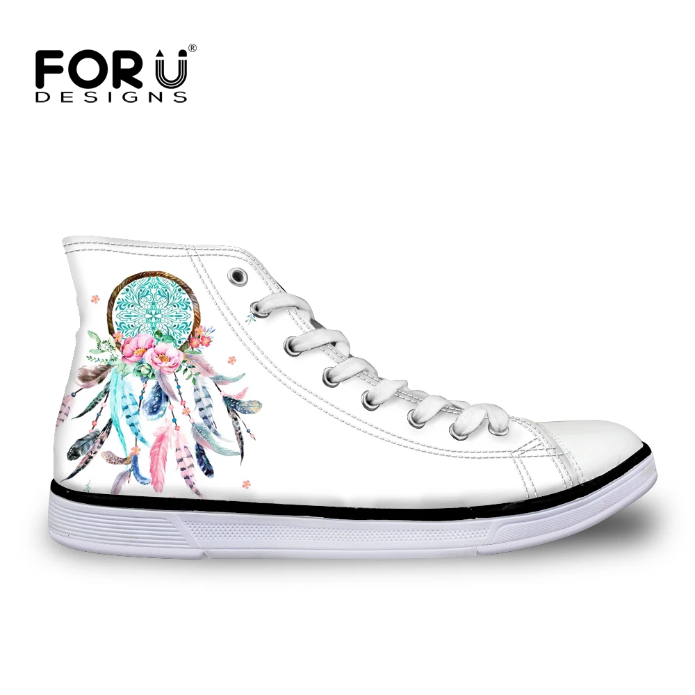 FORUDESIGNS 2019 Fashion Dream Catcher Design Women High Top Canvas Flats Vulcanize Shoes White Shoes Sneakers Women's Zapatos
FORUDESIGNS 2019 Fashion Dream Catcher Design Women High Top Canvas Flats Vulcanize Shoes White Shoes Sneakers Women's Zapatos