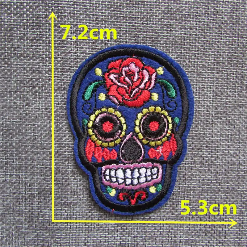 skull fashion flower Hot melt patches clothes down jacket embroidery patch DIY clothing decorate 1pcs for sale C5573
skull fashion flower Hot melt patches clothes down jacket embroidery patch DIY clothing decorate 1pcs for sale C5573