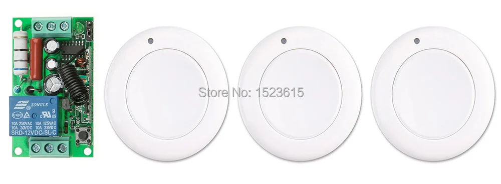 New AC 220 V 1CH Wireless Remote Control Switch System Receiver & 3*White wall Panel Sticky Remote
New AC 220 V 1CH Wireless Remote Control Switch System Receiver & 3*White wall Panel Sticky Remote