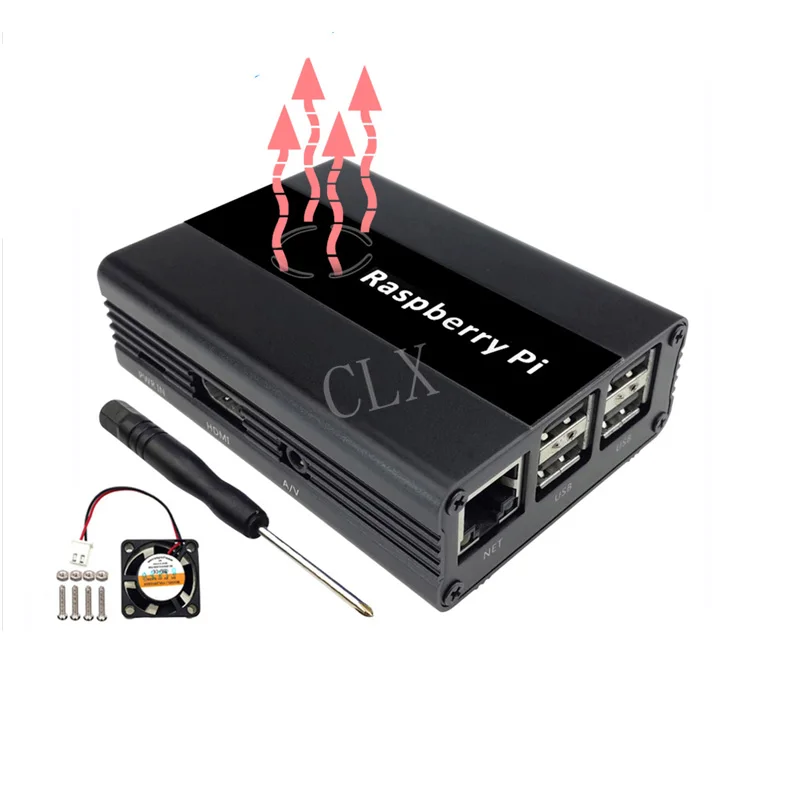 Raspberry Pi 3,Pi 2, B+ Aluminum Case With Fan(Black) for Raspberry pi 2 /3B/3B+ free shipping
Raspberry Pi 3,Pi 2, B+ Aluminum Case With Fan(Black) for Raspberry pi 2 /3B/3B+ free shipping