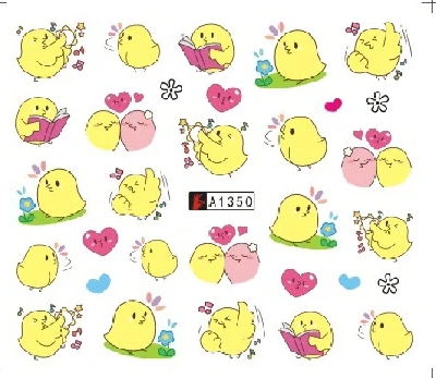 Stickers for Nails Water Decals Cute Cartoon Chick Nail Slider Art design Decoration Manicure Foil Adhesive Wraps Pegatinas
Stickers for Nails Water Decals Cute Cartoon Chick Nail Slider Art design Decoration Manicure Foil Adhesive Wraps Pegatinas