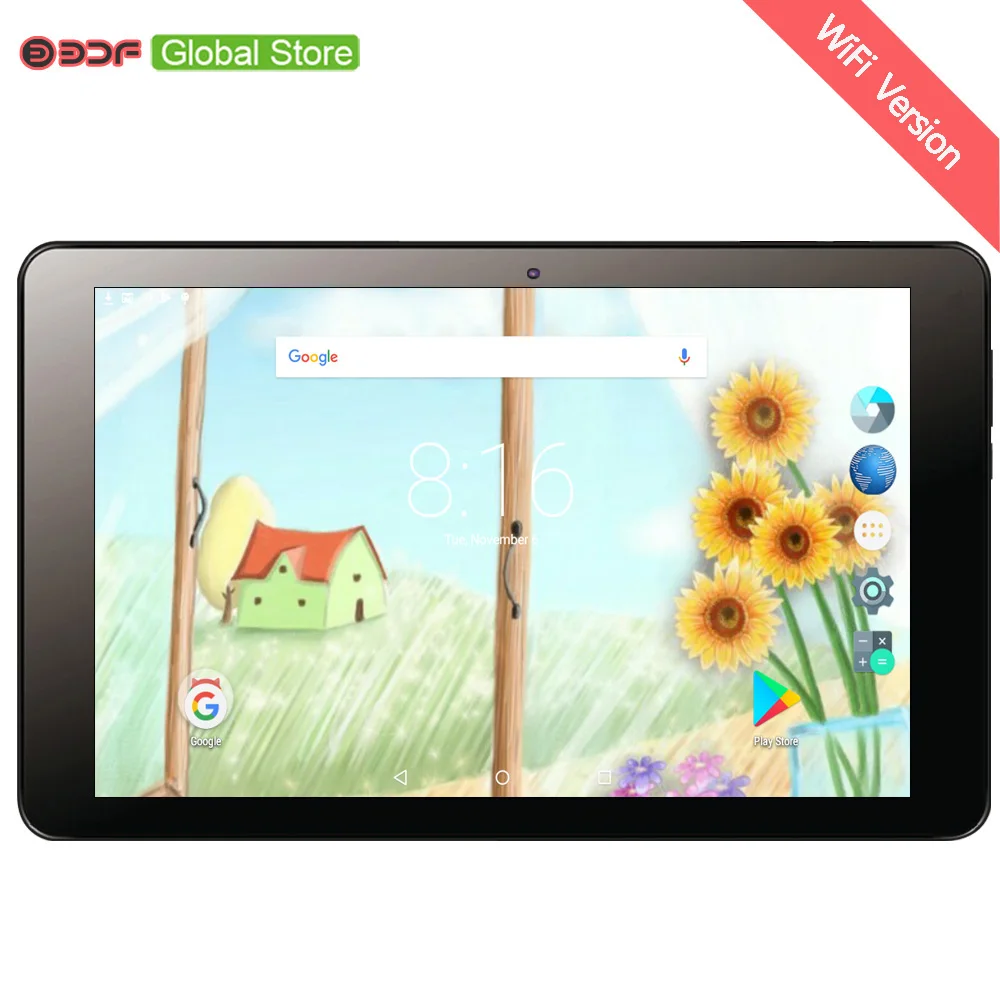 10 inch tablet pc android 6.0 tablette Quad Core 1GB RAM 32GB ROM IPS LCD Mini Computer Pc 6000mAh Battery