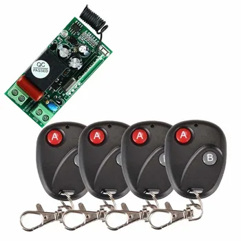 AC 220 V 1CH RF Wireless Remote Control Switch System Receiver Transmitter 2 Buttons 4PCS Controller 433.92mhz
AC 220 V 1CH RF Wireless Remote Control Switch System Receiver Transmitter 2 Buttons 4PCS Controller 433.92mhz