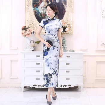 Women Chinese Traditional Mandarin Collar Qipao Elegant Lady Wedding Party Dress Sexy Vintage Print Flower Cheongsam Size M-3XL
Women Chinese Traditional Mandarin Collar Qipao Elegant Lady Wedding Party Dress Sexy Vintage Print Flower Cheongsam Size M-3XL