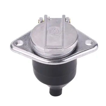 

Universal 7-Pin Trailer Plug 7-Pole Wiring Connector Adapter Socket Metal cover fit for 24V commercial vehicle semitrailer