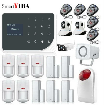 SmartYIBA WiFi GSM Burglar Alarm System Outdoor Video IP Camera LCD Screen Wireless Home security Alarm System
SmartYIBA WiFi GSM Burglar Alarm System Outdoor Video IP Camera LCD Screen Wireless Home security Alarm System