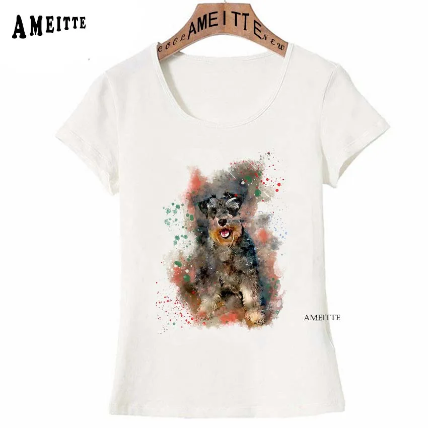Watercolor Miniature Schnauzer Print T-Shirt Summer Women Short Sleeve Cute Dog Art Girl Casual Tops Classic Fashion Clothe Tees
Watercolor Miniature Schnauzer Print T-Shirt Summer Women Short Sleeve Cute Dog Art Girl Casual Tops Classic Fashion Clothe Tees