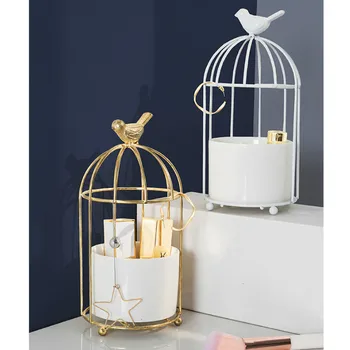 DUNXDECO Home Office Storage Accessory Organisador Iron Rack Simple Gold Bird Cage Small Plant Holder Desk Decorating
DUNXDECO Home Office Storage Accessory Organisador Iron Rack Simple Gold Bird Cage Small Plant Holder Desk Decorating
