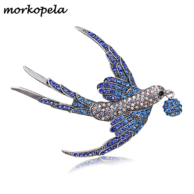 Morkopela Swallow Bird Rhinestone Brooch Beautiful Brooches Pin For Women Colorful Crystal Pins For Scarve Bouquet Jewelry
Morkopela Swallow Bird Rhinestone Brooch Beautiful Brooches Pin For Women Colorful Crystal Pins For Scarve Bouquet Jewelry