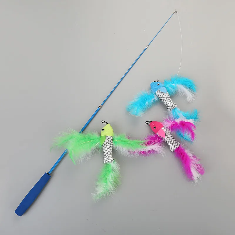 Funny Pet Cat Toys Fish Interactive Toys Cute Cat Rod Stick Cat Catcher Teaser Toy For Pet Kitten Jumping Training
Funny Pet Cat Toys Fish Interactive Toys Cute Cat Rod Stick Cat Catcher Teaser Toy For Pet Kitten Jumping Training