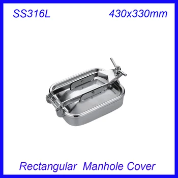 430x330mm SS316L Stainless Steel Rectangular Manhole Cover Manway tank door way
430x330mm SS316L Stainless Steel Rectangular Manhole Cover Manway tank door way
